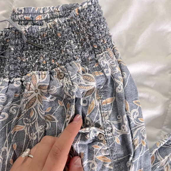 Blue and Orange Floral Palooza Pants - Picture 5 of 6